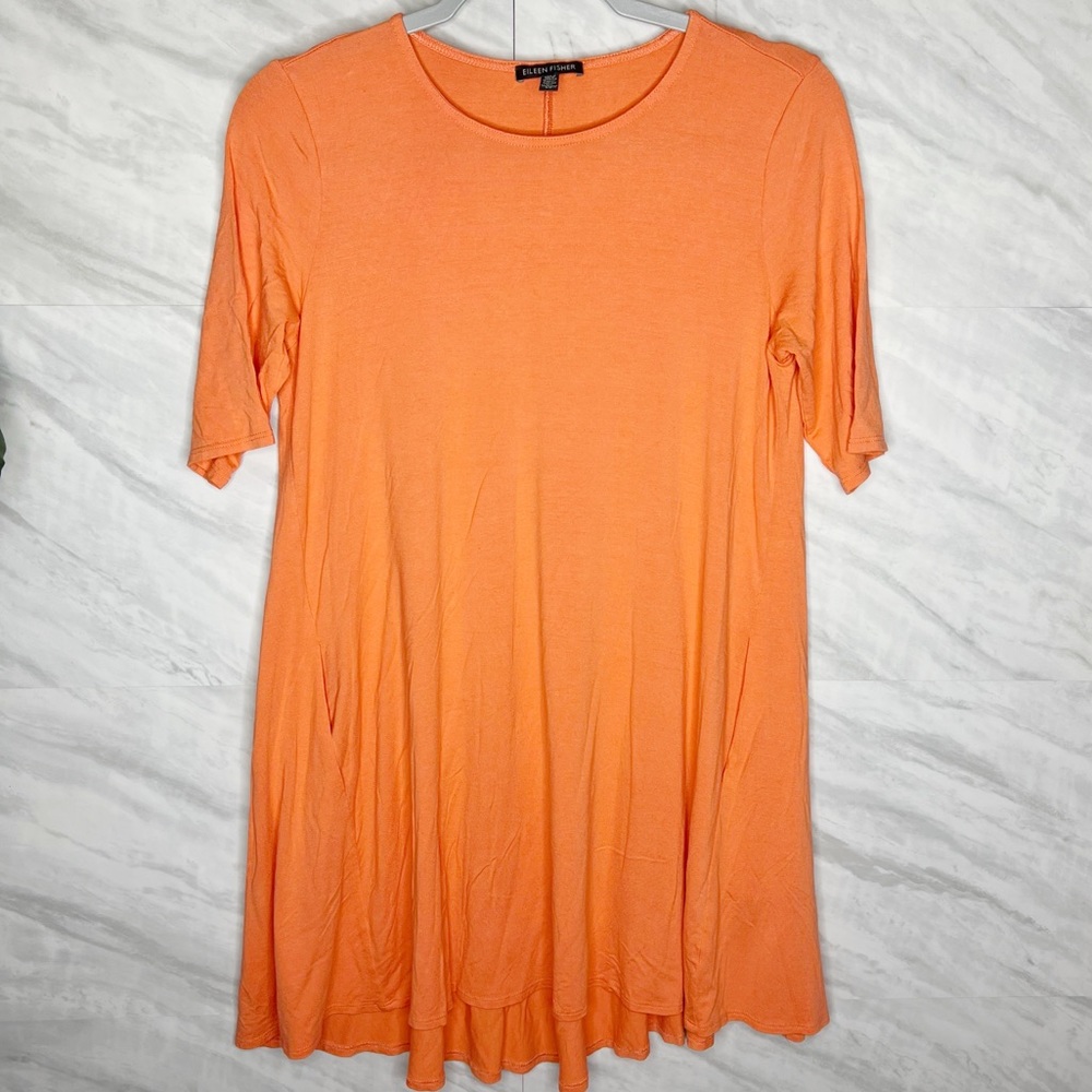 Eileen Fisher Orange Dress Small